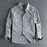 Design Sense Overalls Long Sleeve Shirt Men